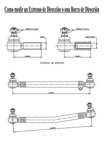 Kit Extremos De Direccion Barra Larga Ford F7000 1981 - 1987 1