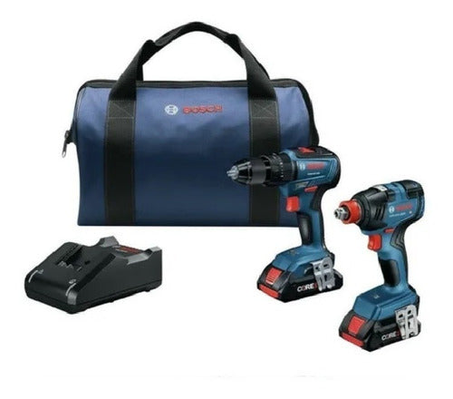 Bosch Brushless Drill and Impact Driver Combo + 2 Batteries 1.5Ah 0