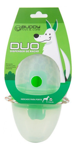 Brinquedo Dispenser De Ração Pet P/ Cachorro Buddy Toys Duo 0