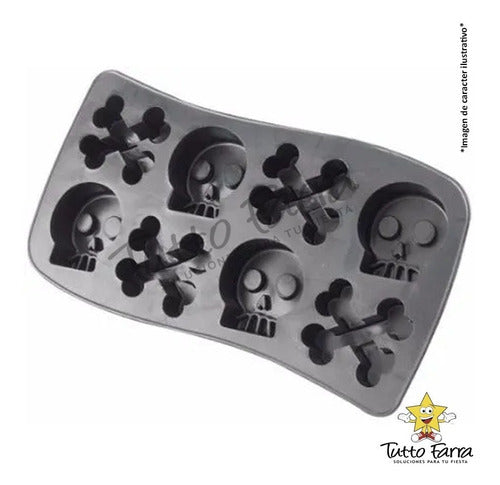 Tutto Farra Halloween Skull and Bones Silicone Mold 1