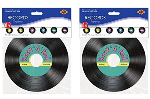 Beistle Records Streamers 2 Piezas, 7  X 8', Multicolor 1