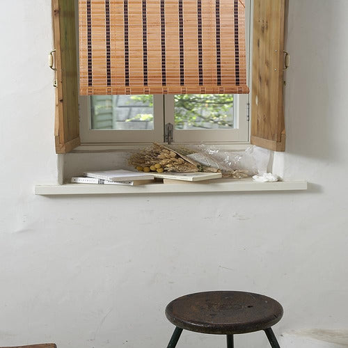 Thy Collectibles Bamboo Natural Roller Window Blind WB-SUN318 0