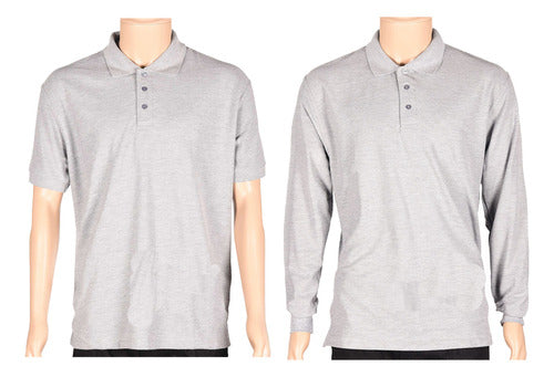 AE Men's Polo Shirt Short Sleeve + Long Sleeve - Mundo Trabajo 1