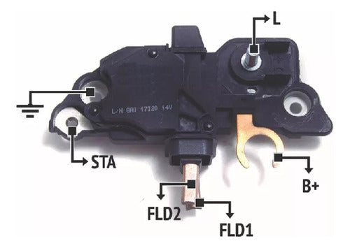 Regulador De Voltaje 12v Astra Corsa Vectra Ranger Siena Pal 1