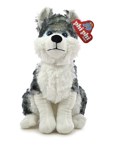 Phi Phi Toys Sitting Siberian Dog Plush 35 Cm 0