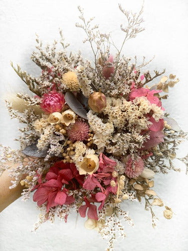 Dried and Preserved Flower Bouquet + Boutonniere 2