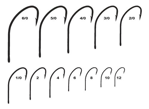 Sobre Anzuelo Mustad 92641 N°1 X 10 Un Variada Mar Corvinero 1