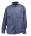 Ombu Classic Reinforced Work Jean Shirt with Pockets 0