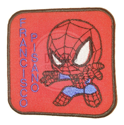 Dígalo Con Bordados Aplique Bordado Spiderman Con Nombre 10 Cm 0