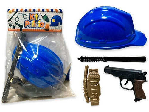 Police Toy Kit with Helmet, Gun, and Accessories Costume 0