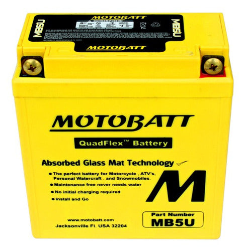 Motobatt Gel Battery Motomel E 110 Cc Yb5l-b 12n5-3b 1