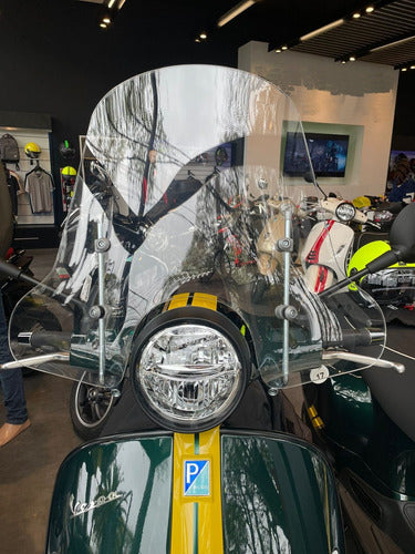 CURTAIN Elevated Windshield Vespa XL VXL 150 with Supports Scooter Bikes 1