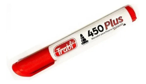 Trabi Rechargeable Whiteboard Markers 450 Red Each 0