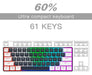 Razeak 60 Percent Portable Keyboard, Mini Mechanical Keyboard 1