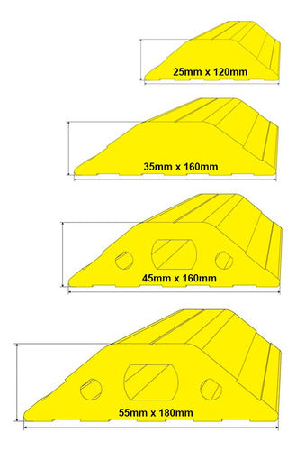 SeguridadPVC Lomos De Burro O Reductores De Velocidad Vial 35mm X 160mm 5