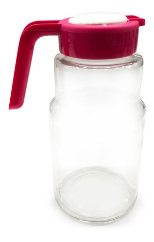 Glass Jug for Water or Juice with Lid 2