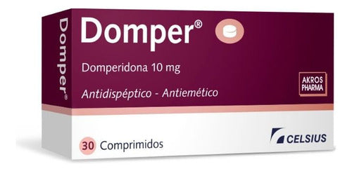 Domper Domperidona 10 mg X 30 Comprimidos 1