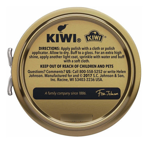 Kiwi Black Shoe Paste Polish 1-1 / 8 Onzas, Pequeño 1