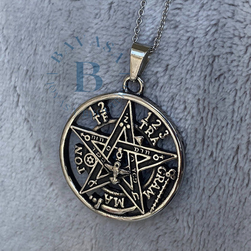 Surgical Steel Amulet Pendant Protection Luck Energy Om with Gift Chain 4