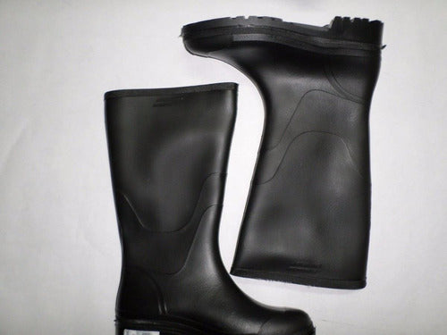 High-Top Rubber Rain Boots Size 43 1