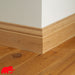 Mamut Natural Wood Baseboard Moldura Piso Suelo 105 13mm 3