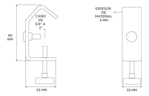 Kit X 4 Morsa M401 Acero Efectos Led Usos Multiples Rab 2