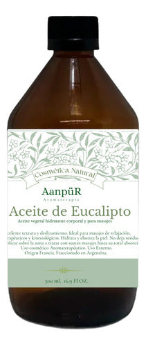 Aceite De Eucalipto Para Masajes Uso Profesional 500 Ml 0