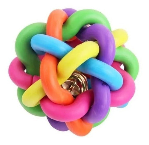 Luzo Cat Toy Twisted Ball with Bell 6 cm 0