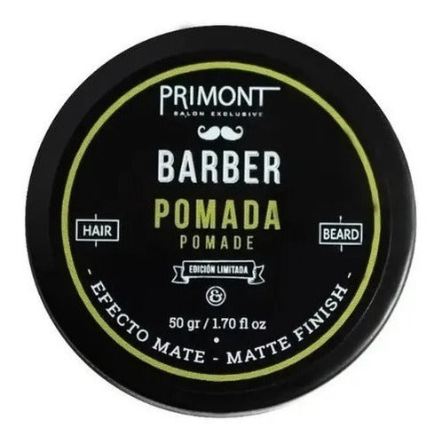 Primont Barber Luxury Kit for Barbershop - Kit Barba Shampoo Balsamo Aceite Pomadas Primont Barber