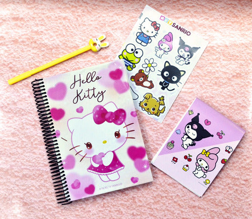 FSY Agenda Sanrio Hello Kitty Kuromi Anotador Lapicera 0