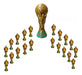 Combo FIFA World Cup Cake + 100 Argentina Keychains Ornament 0