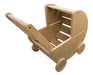 Lomas Pino Carrito Cochecito De Muñecas De Madera - Montessori Pikler 0