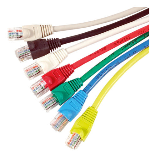 Cable De Red Patchcord Cca 5,00m Rojo Dracma 0