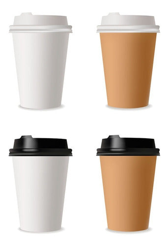 Market Paper Disposable Kraft Cups Without Lid 8oz 100 Units 4