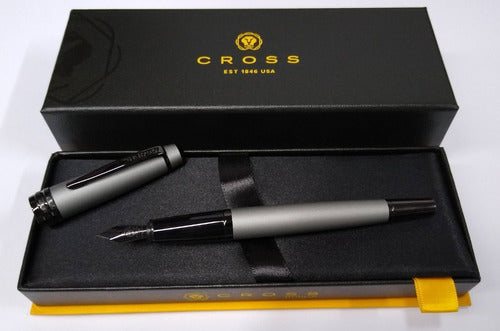 Cross Bailey Matte Gray Lacquer Fountain Pen 1