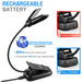 Vekkia 14 LED Rechargeable Book Light with Adjustable Clip 180 Degrees 5