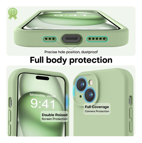 Funda Compatible iPhone 15 Silicona Suave Protecc.total 2