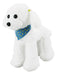 Cachorro Branco Poodle Bandana 23cm - Pelúcia 0