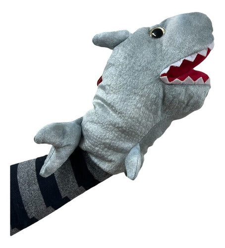 Phi Phi Toys Plush Puppet Shark - Moves Mouth 1