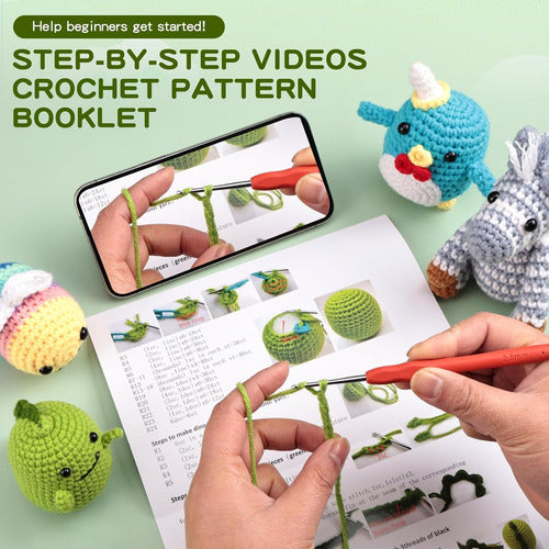 Kit De Crochet Para Principiantes Con 4 Figuras De Animales 2