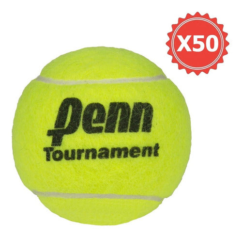 Penn Tournament Tennis Balls Pack of 50 - Black Seal 0