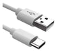 Geekria Type-C Earbuds Short Charger Cable, USB-A to USB-C, 30cm/White 1