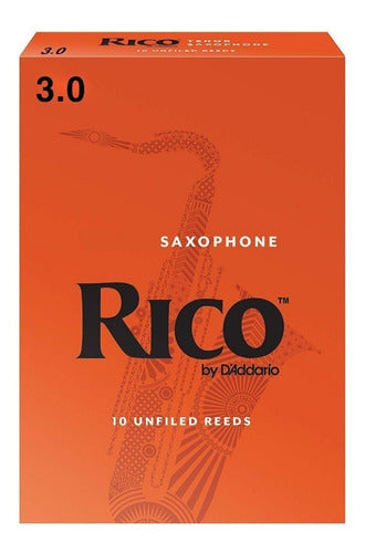 Rico D'Addario RJA1030 Alto Saxophone Reed - Strength 3 - Ideal for Studio 3