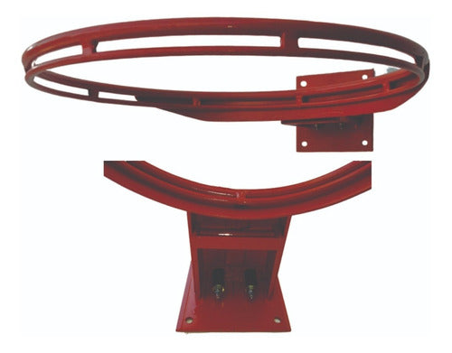 Aro Basquet Profesional Rebatible Enganche Universal Con Red 2