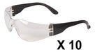 Box of 10 Libus Ecoline Transparent Safety Glasses HC 5