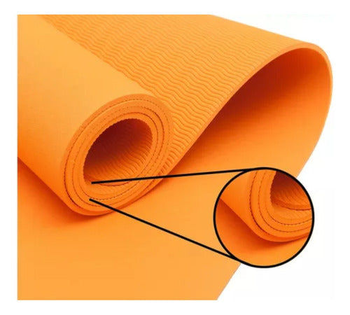 Hyggefit Yoga Mat 5mm TPE with Strap for Pilates Fitness 1