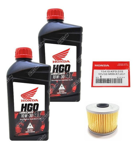 Honda Kit Service XR 600 Oil Filter Original HGO 10W30 M1 0