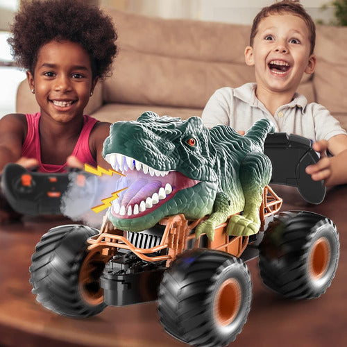 Coche De Dinosaurio Con Control Remoto Bennol Para Niños De 3