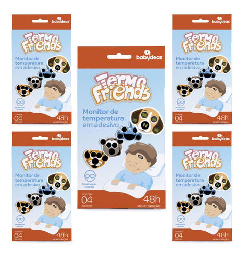 5 Termo Friends - Adesivo Medidor De Temperatura - Babydeas 0