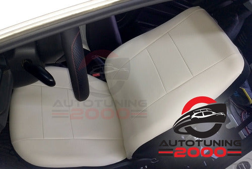 Autotuning2000 Beige Leather Seat Covers for VW Gol Power Trend Voyage 1